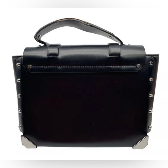 MICHAEL KORS Manhattan Medium Leather Satchel Black GUC - Picture 5 of 7